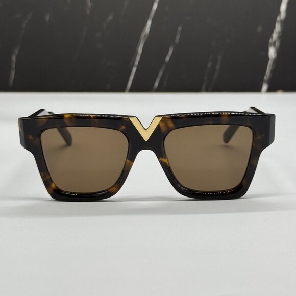 NEW VALENTINO SUNGLASSES WOMEN HAVANA EYEWEAR VALENTINO V-GOLD-II VLS-162B main image 12